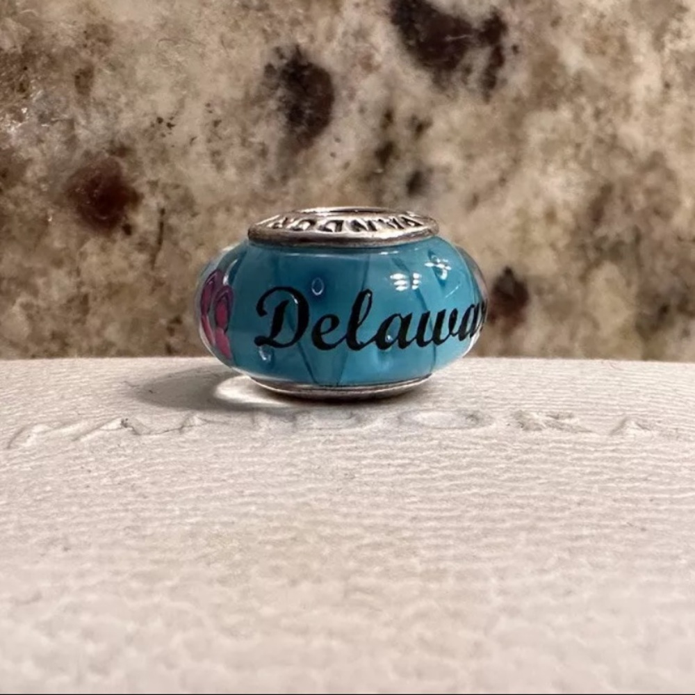 Pandora Authentic Delaware Exclusive Murano  Flip Flop Charm